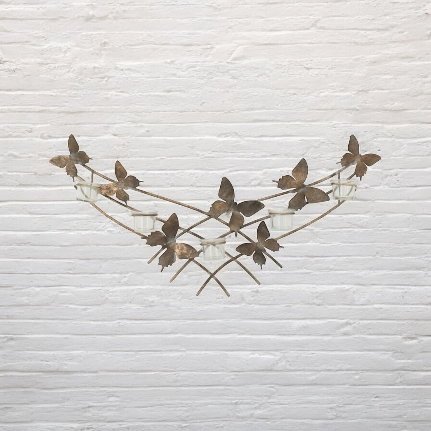 MSL 79cm Hand Finished Metal Candle Holder