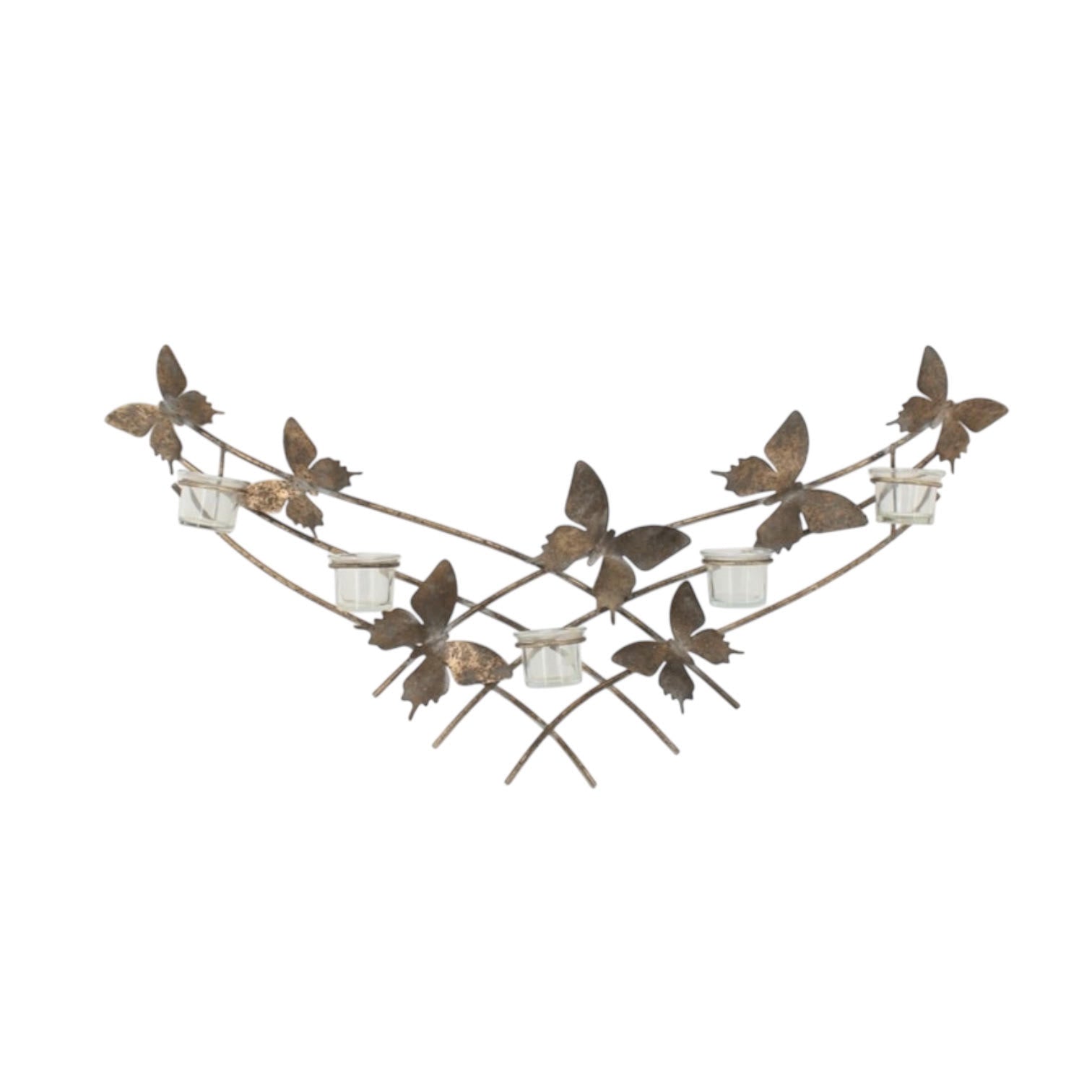 MSL 79cm Hand Finished Metal Candle Holder
