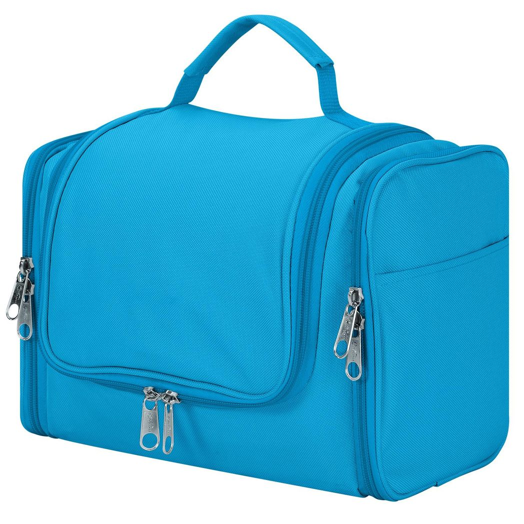 Vinsani Toiletry Bag with Handle, Hook and Multiple Compartments