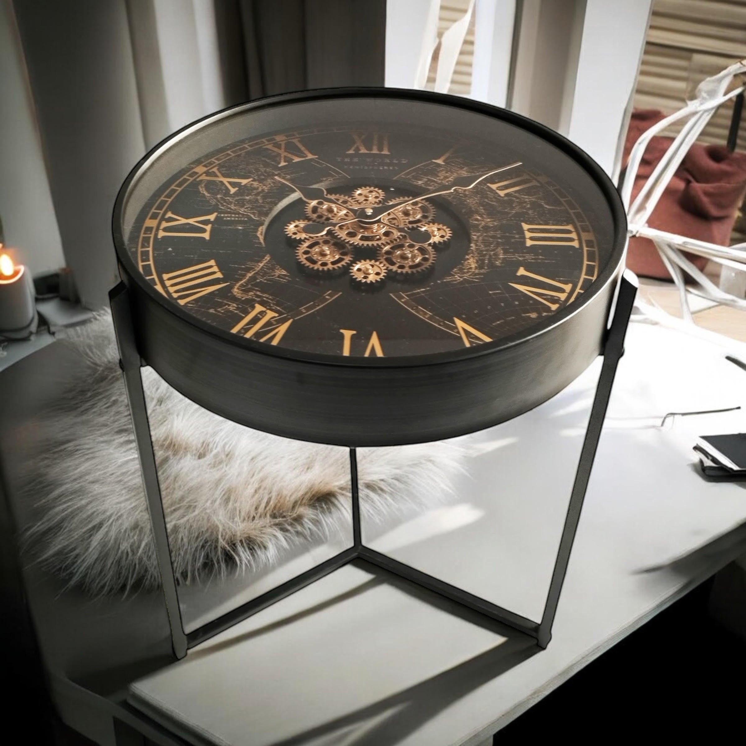 MSL 55cm Hand Finished Gear Wall Clock