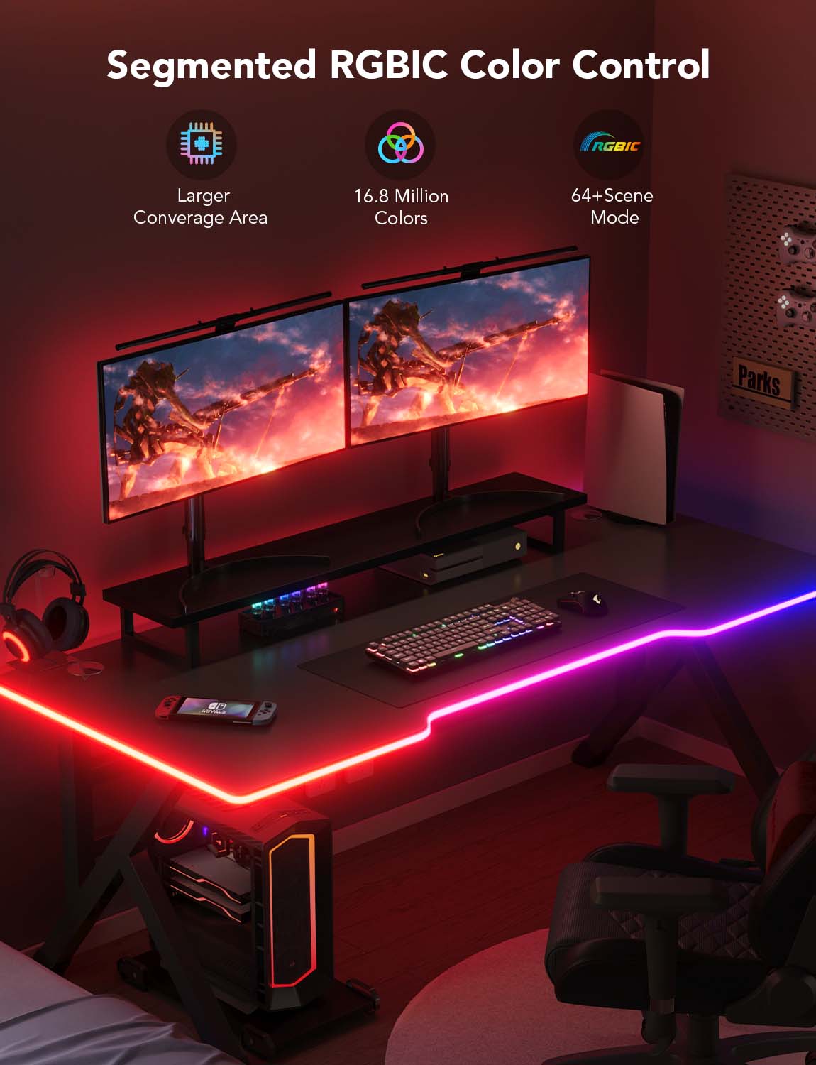 GOVEE GAMING TABLE NEON LIGHT 3M