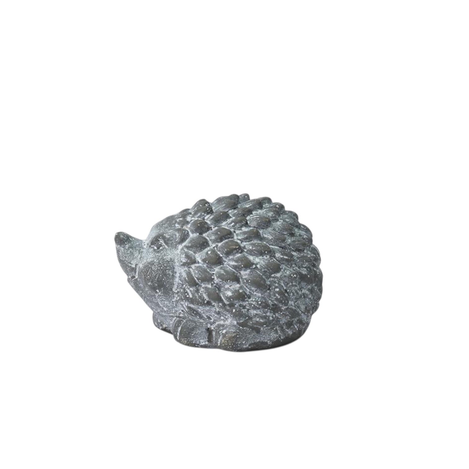 MSL 10cm Grey Cement Hedgehog Garden Ornament