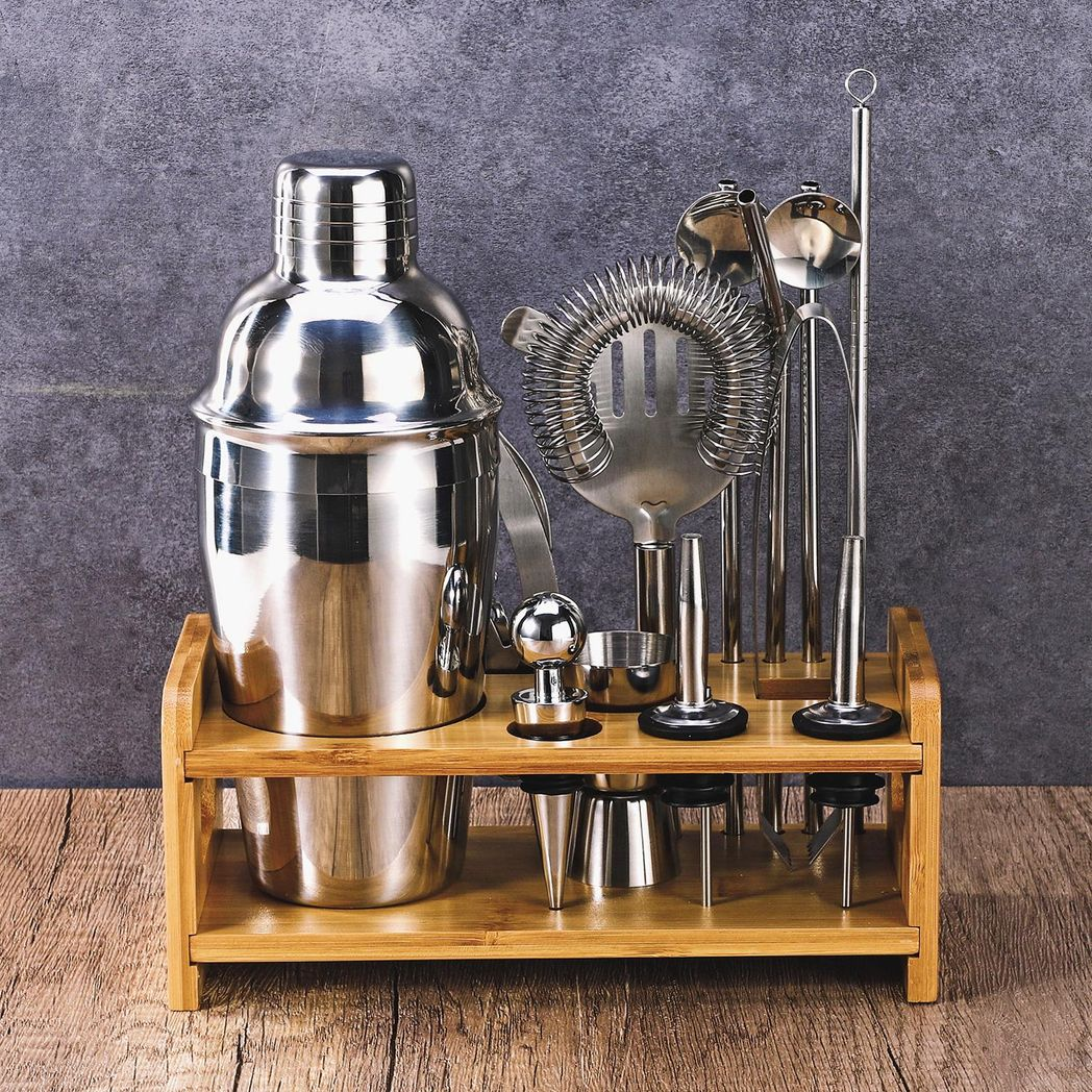 Vinsani 15-Piece Cocktail Shaker Set for Drinks and Mixers