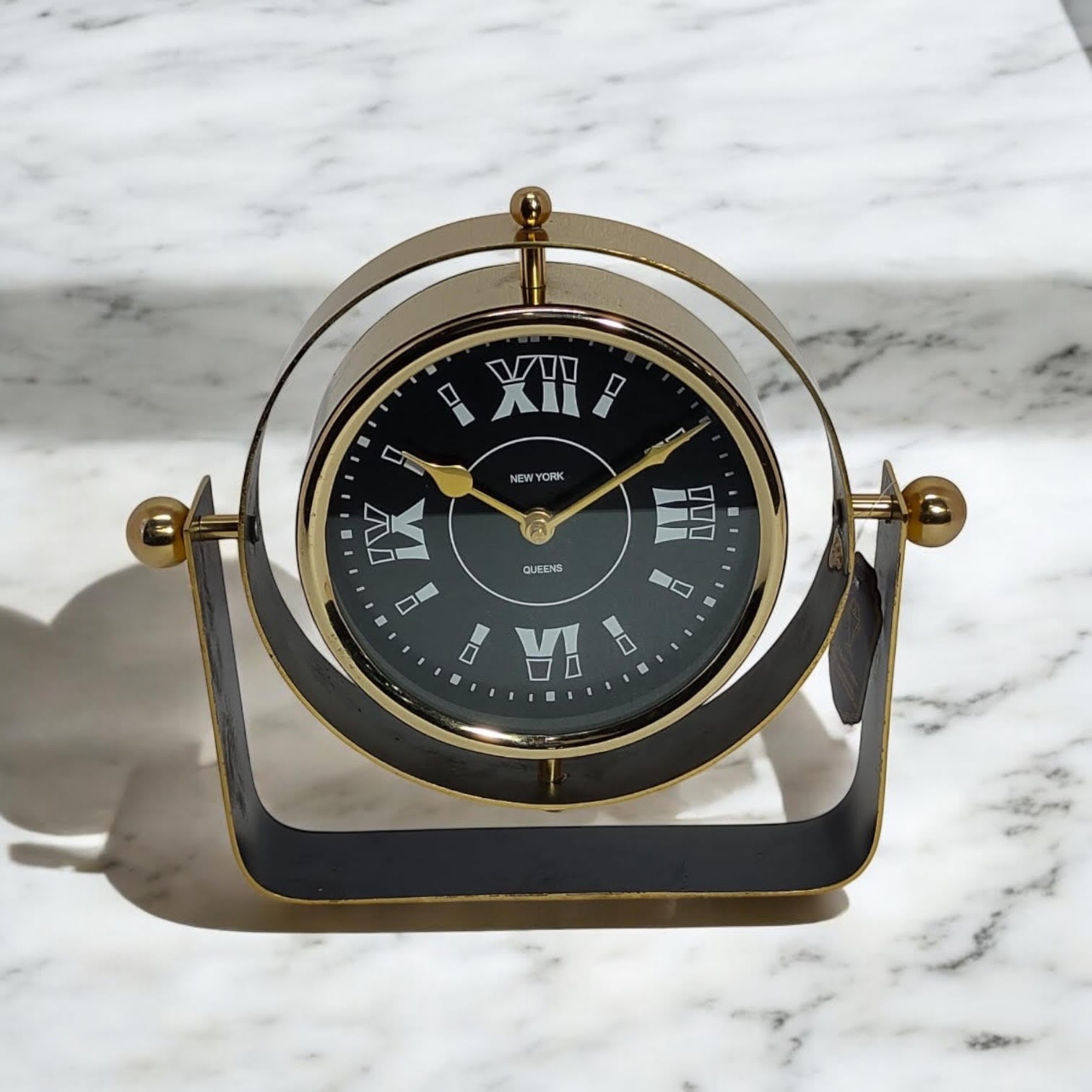 MSL Hand-Finished Table Clock, 1 AA Battery Required