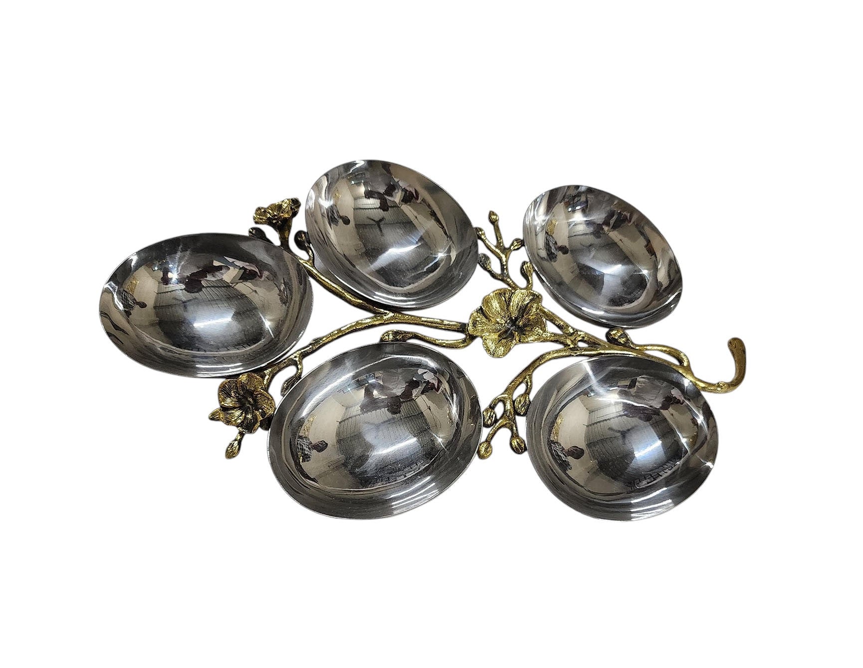 MSL 33cm Brass Fruit Bowl Easy to Clean