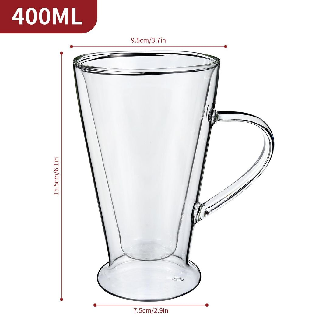 Vinsani Casa Double Walled Glasses, Set of 2, Borosilicate Glass