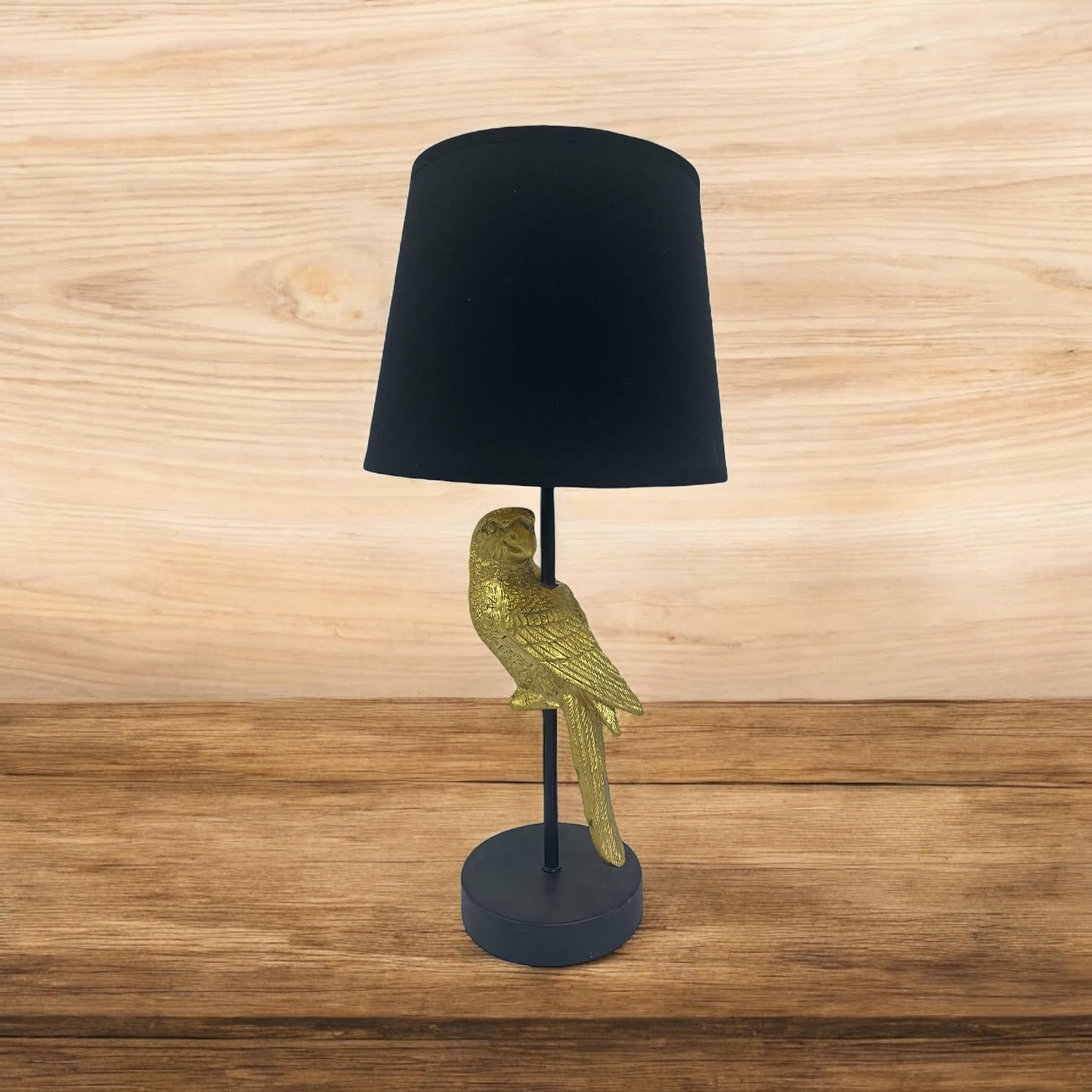MSL 47X22X22M Table Lamp with 9 Black Shade and In-Line Switch