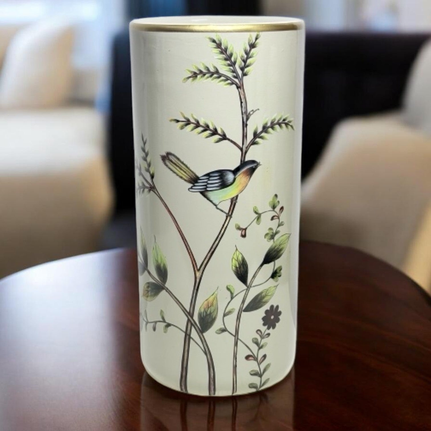 18" Traditional Glazed Ceramic Umbrella Stand and Vase