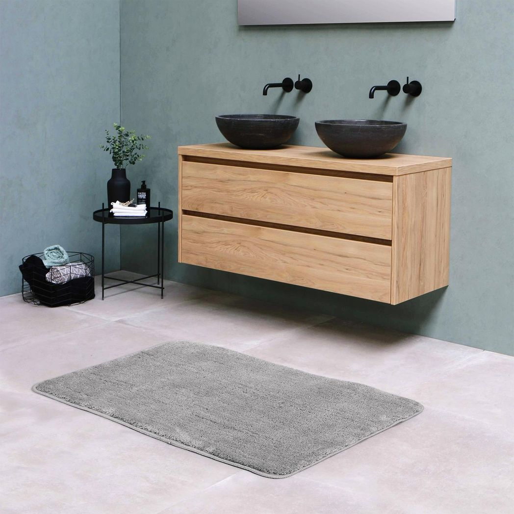 Vinsani Ultra Soft Bath Mat 60 x 90 cm, Light Grey