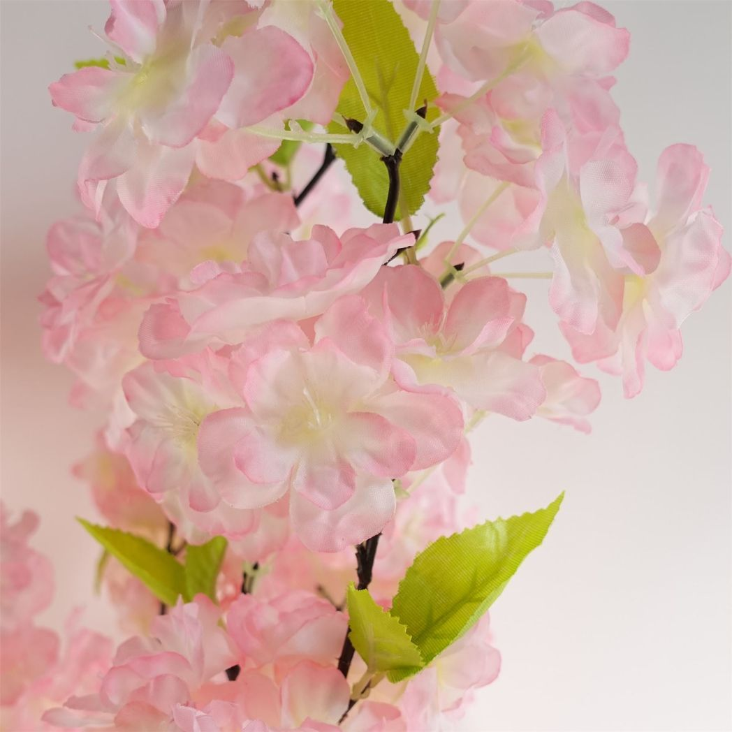 Leaf 150cm Artificial Pink Cherry Blossom Tree in Pot