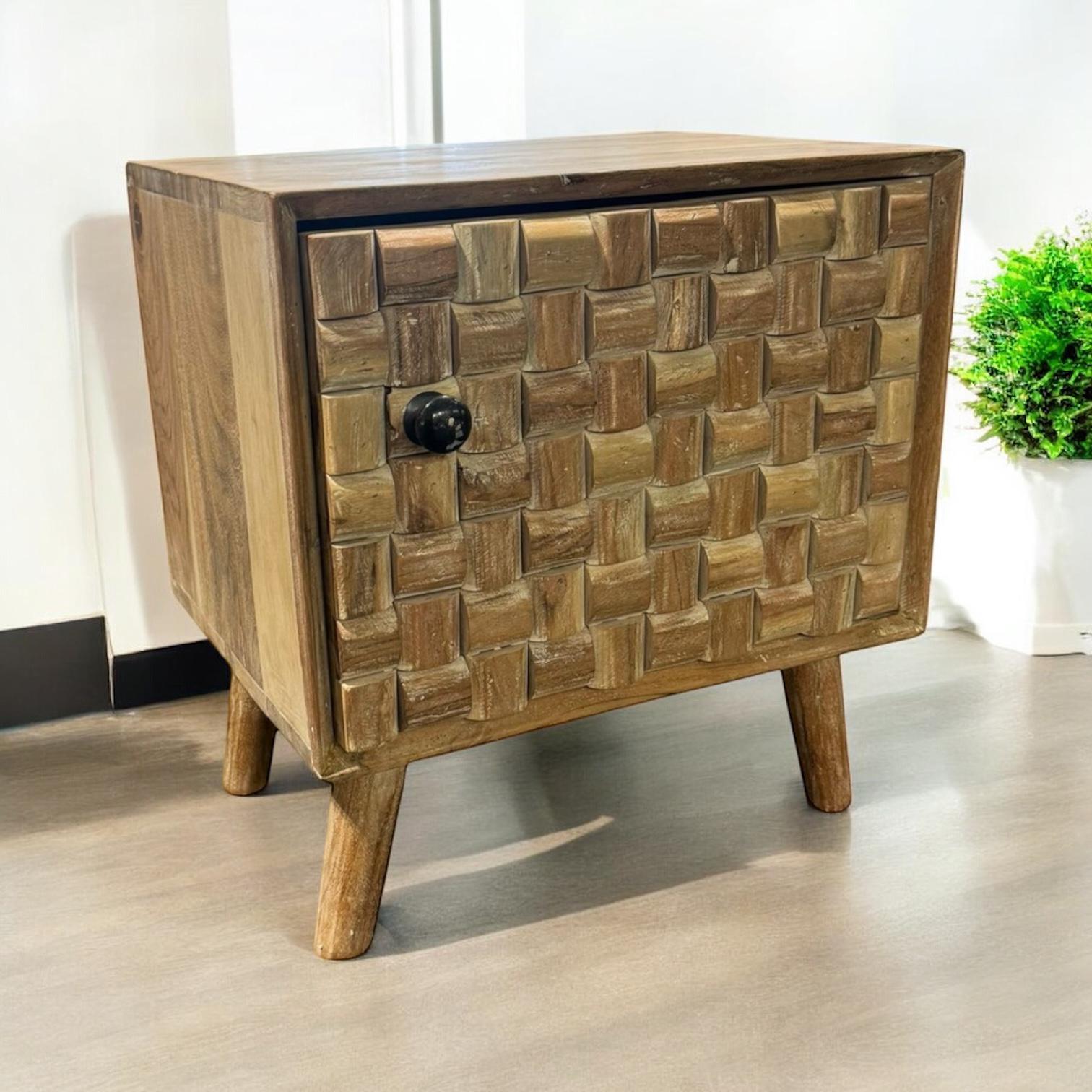 MSL 47cm Wooden Bedside Cabinet