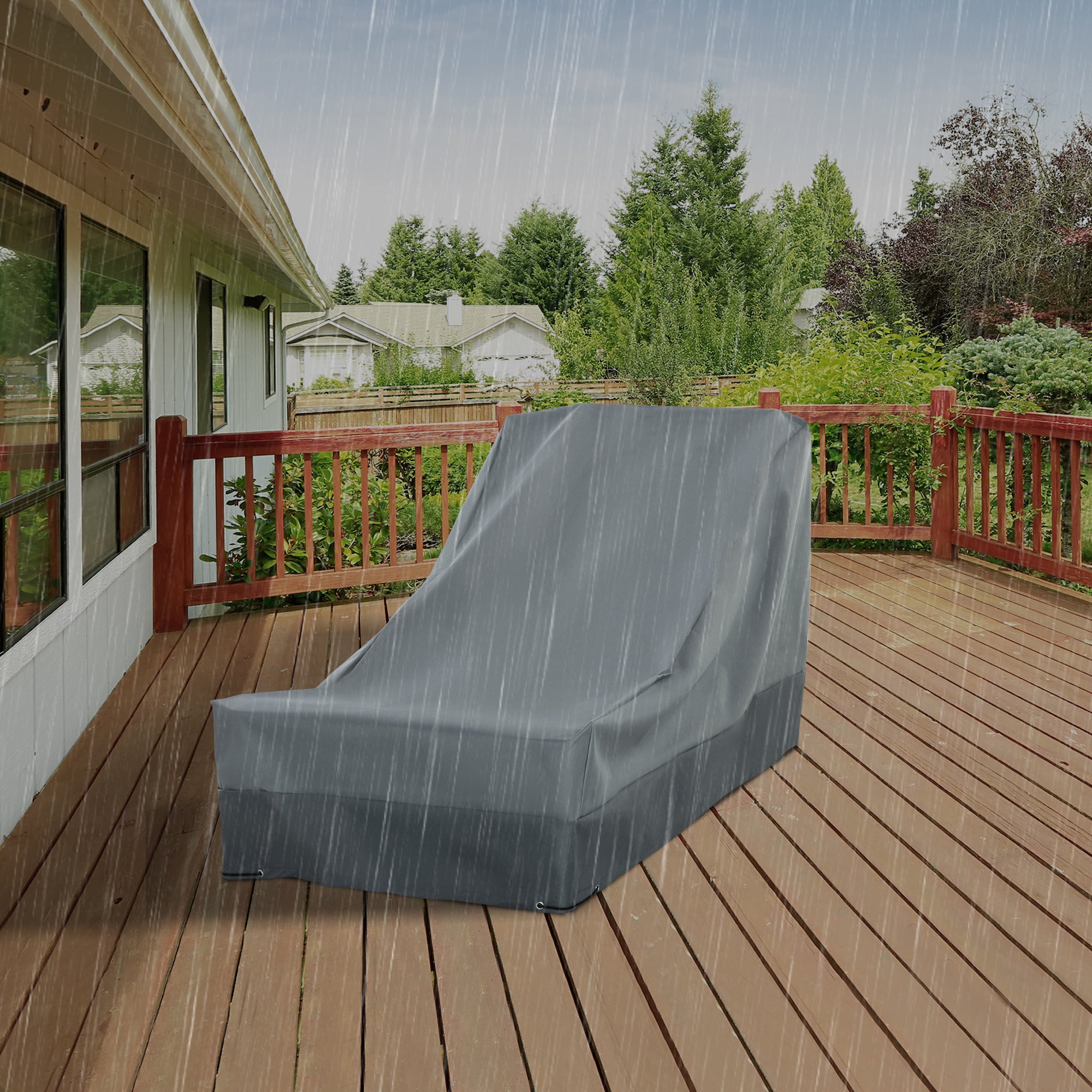 Outsunny 200 x 86cm Outdoor Garden Furniture Cover for Table, Chair and Sofa Set, Water and UV Resistant