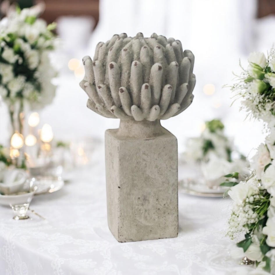 MSL 21cm Resin Flower Hand Finished Indoor Outdoor Decor