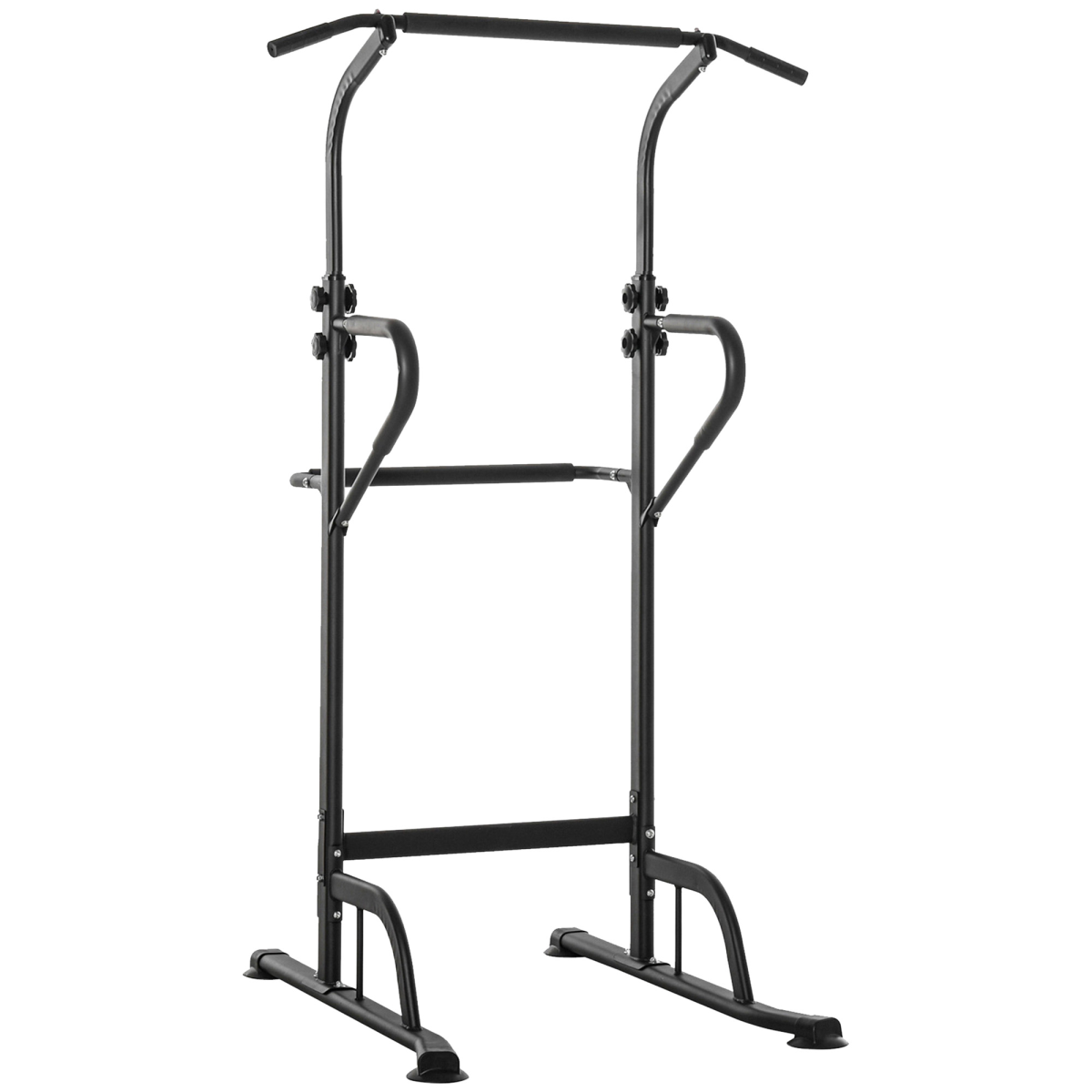 HOMCOM Adjustable Power Tower Pull Up & Dip Station Home Gym