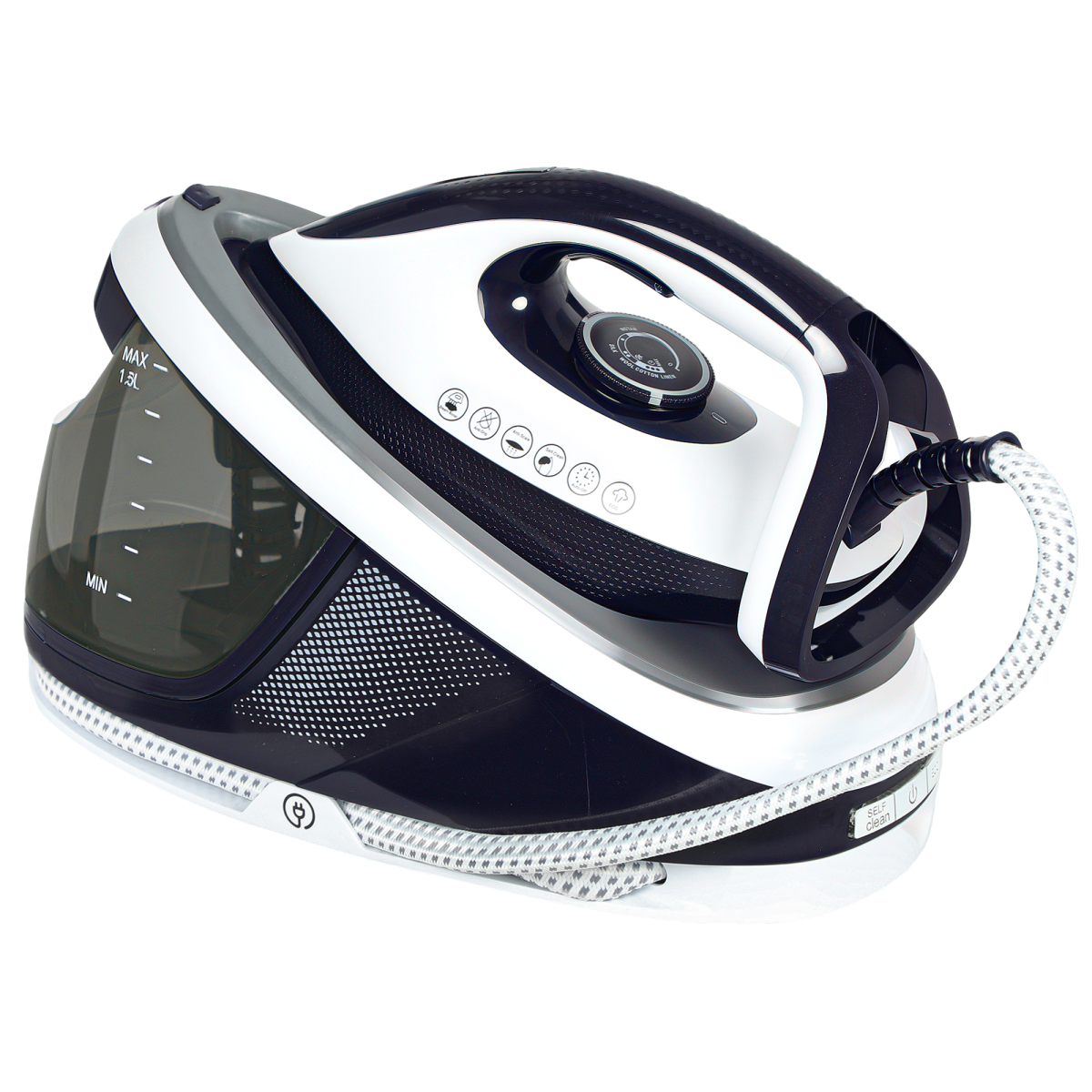 HOMCOM Steam Generator Iron, 1.5L Tank, Eco Mode, Self-Cleaning