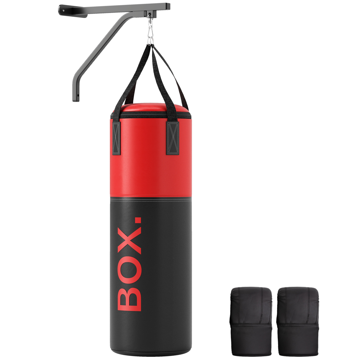 SPORTNOW Fillable Punch Bag with Boxing Gloves and Wall Bracket