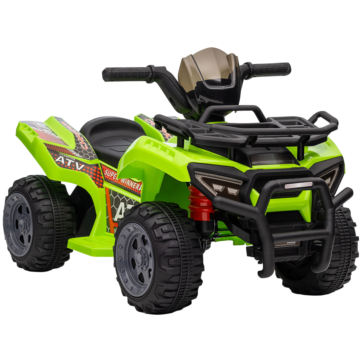 HOMCOM 6V Kids Electric Ride On Quad Bike ATV with Music, Forward Drive, 18-36 Months