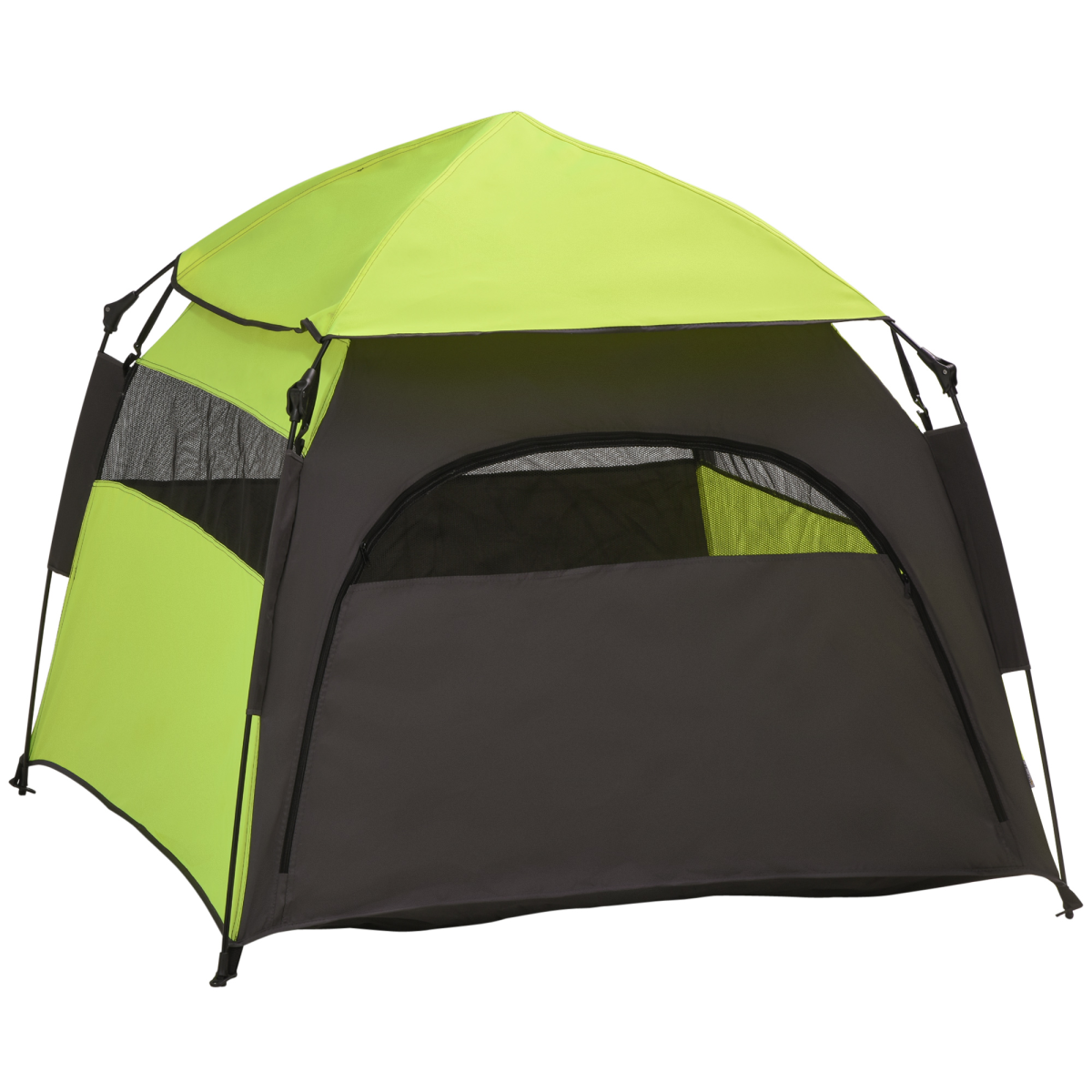 PawHut Foldable Waterproof Pet Tent with Mesh Windows & Carry Bag
