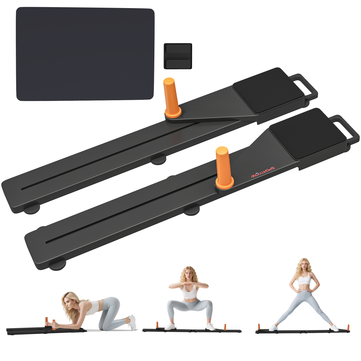 SPORTNOW Set of 2 Push Up Boards, Portable Home Gym, 120 kg