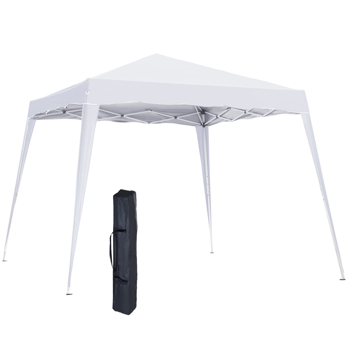 Outsunny Pop-Up Party Tent, 3 x 3 m, Water-Resistant, White