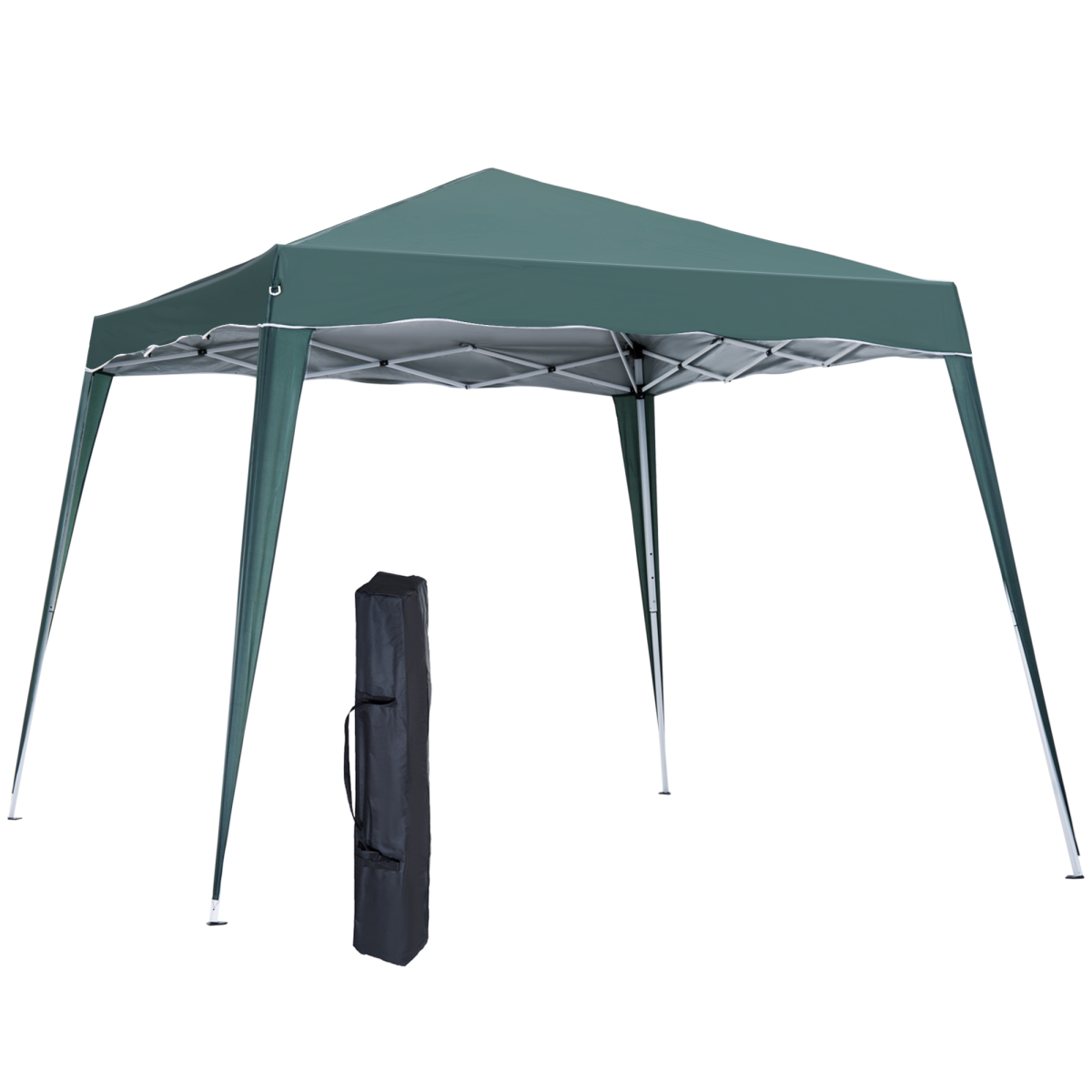 Pop Up Garden Gazebo Tent, Water-Resistant, 2.5 x 2.5 m, Green