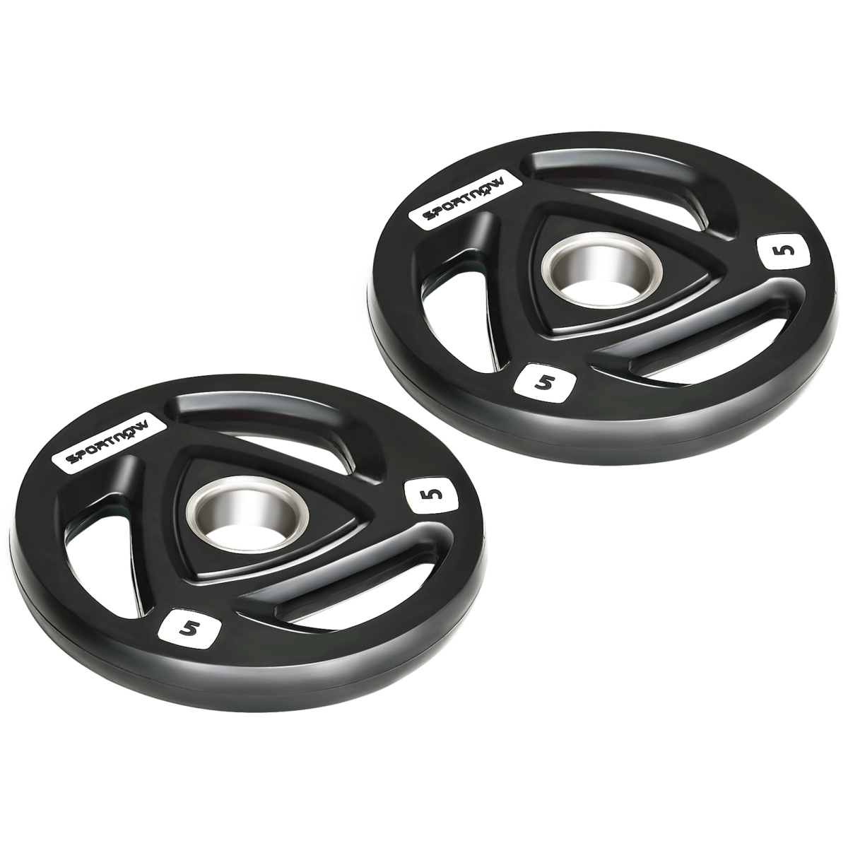 Tri-Grip Olympic Weight Plates, 2-Pack, 5kg Each, 2'' Centre Hole
