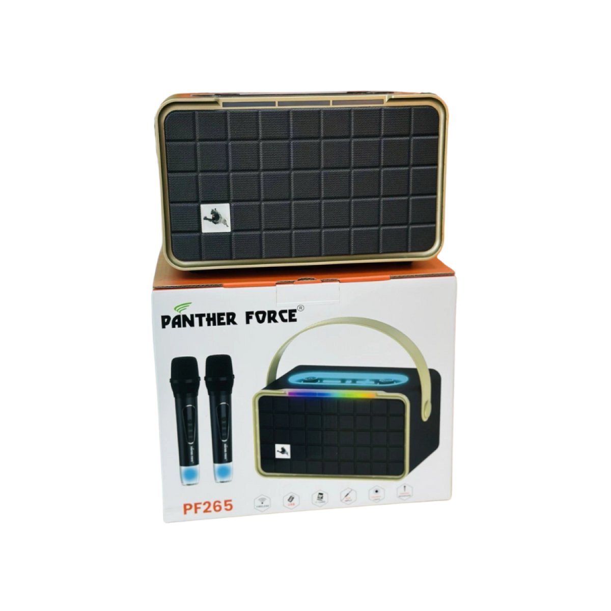 Panther Force Speaker with RGB Light, Bluetooth, USB and 3.5mm Audio Input