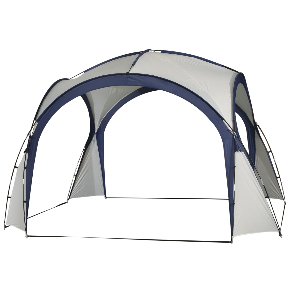 Outdoor 3.5 x 3.5 m Dome Gazebo Party Tent for Garden Events with Guy Ropes and Ground Pegs