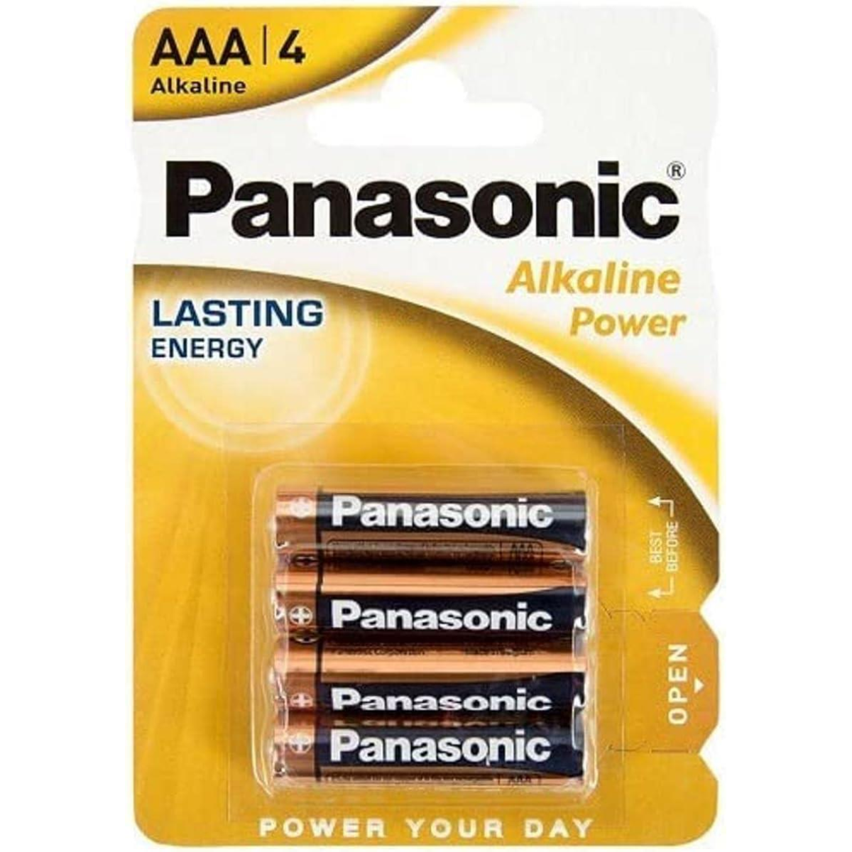 Panasonic AAA Alkaline Battery Pack of 4