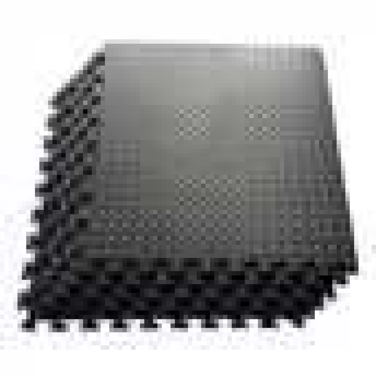 LEAF Pattern EVA Rubber Foam Floor Mat 60 x 60 Black