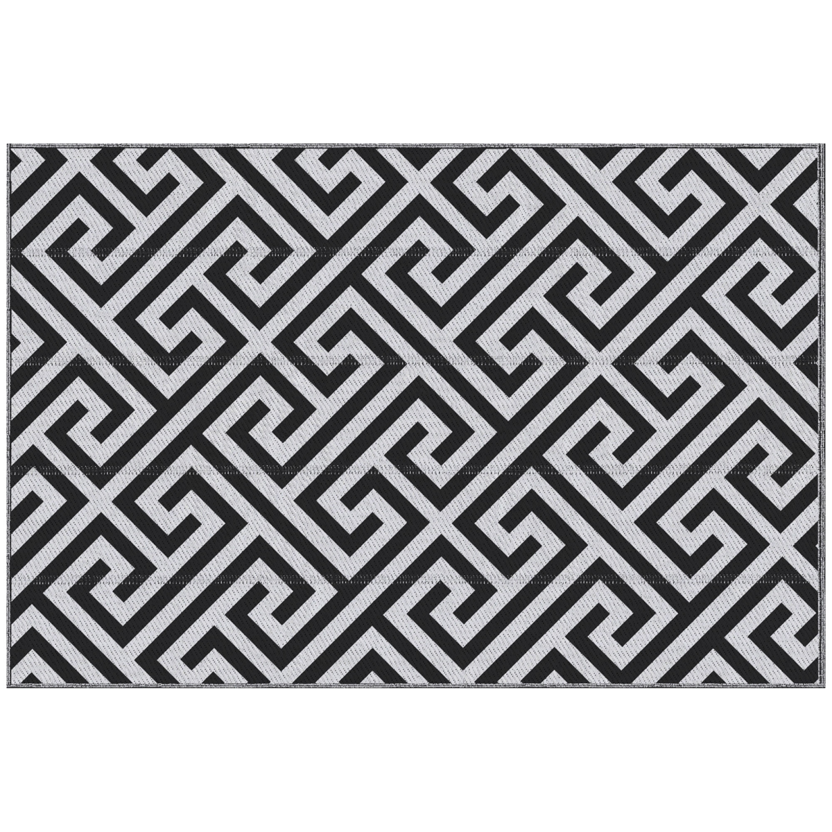 121x182cm Reversible Outdoor Rug Portable Plastic Straw RV  Outsunny