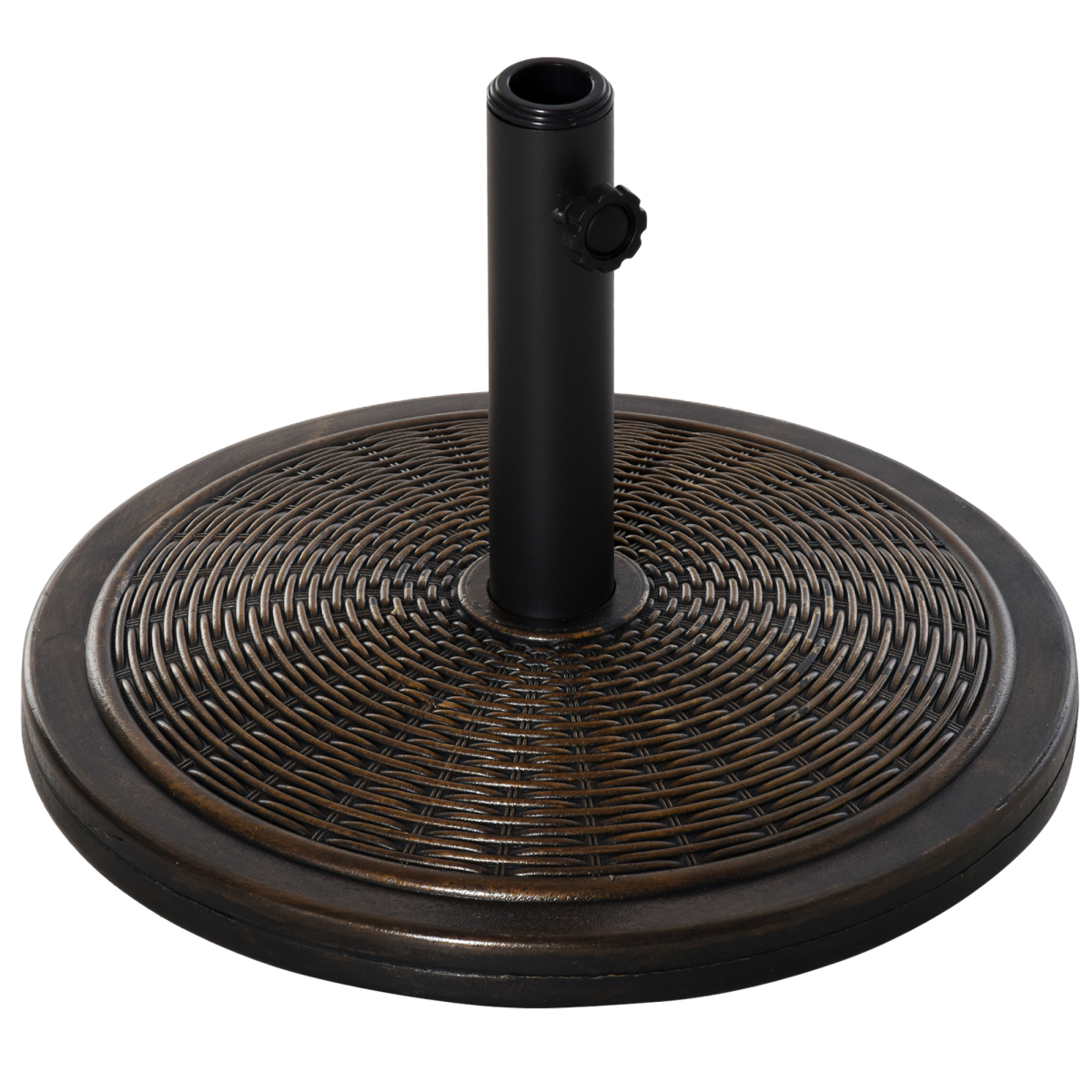 Outsunny 13kg Cantilever Umbrella Base with Adjustable Fit, Black