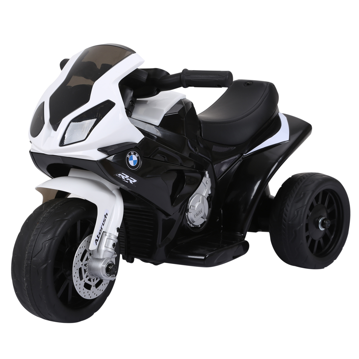 Licensed BMW Electric Kids Ride-On Motorcycle with Headlights, Music, Black