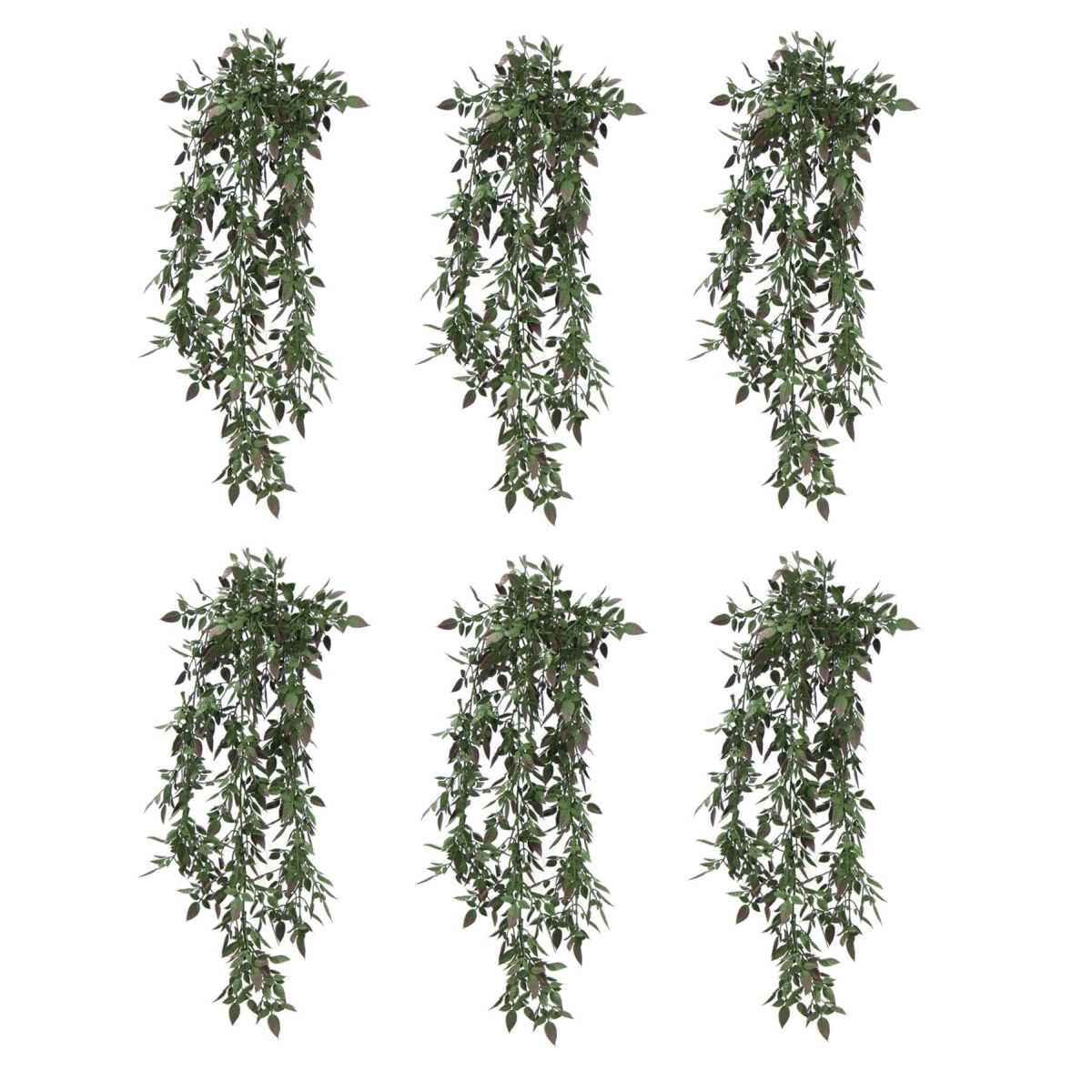 Hanging Artificial Angel Fern Plant 76cm UV and Fire Resistant