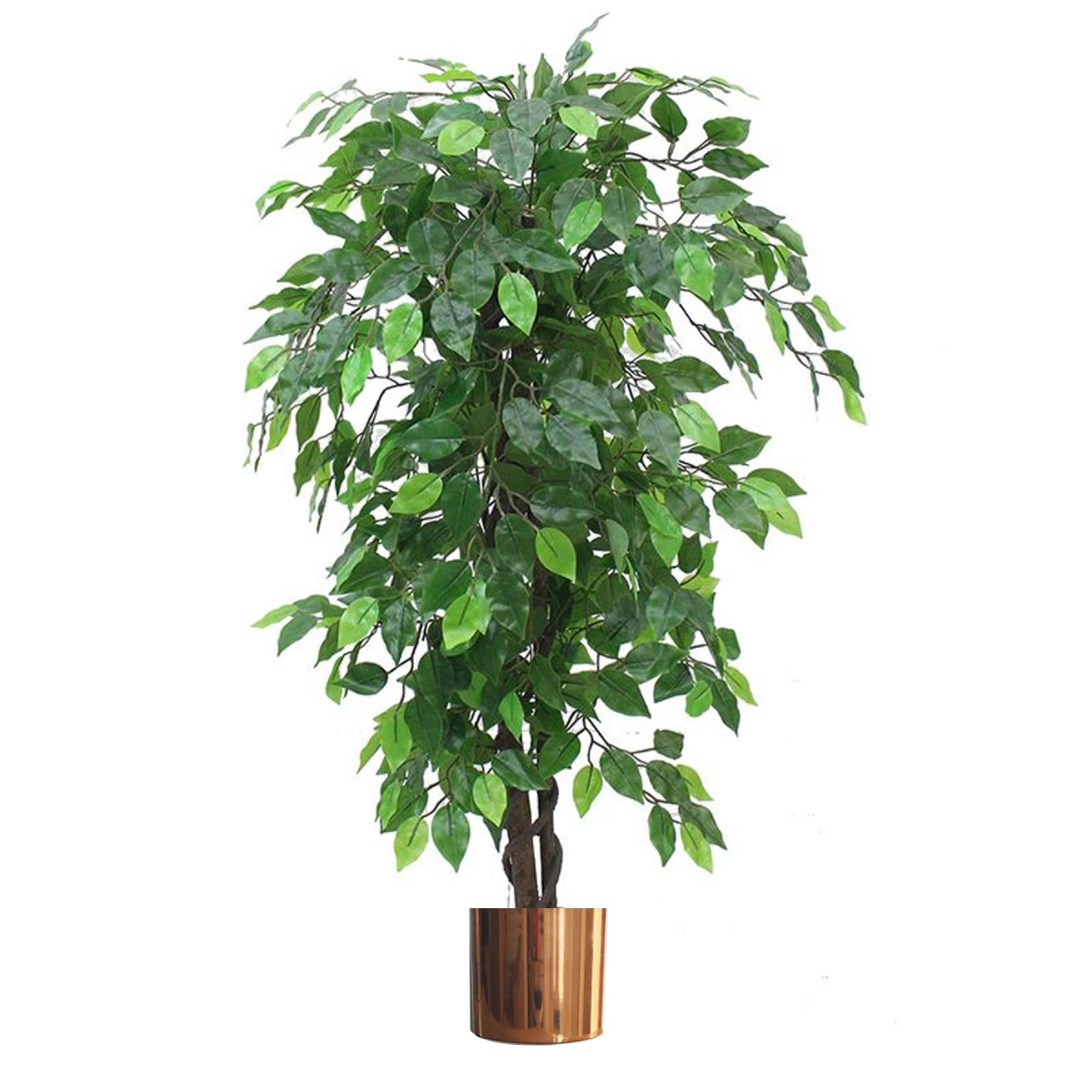 Leaf 120cm Artificial Ficus Tree with Separate Metal Planter