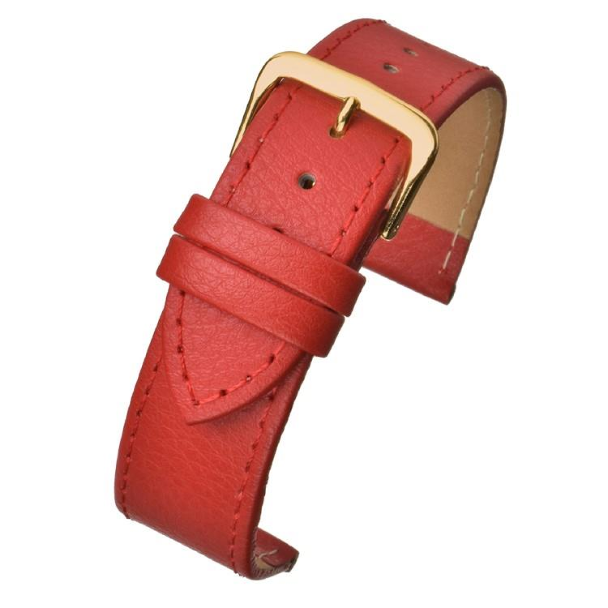 Red Buffalo Grain Leather Watch Strap 22mm