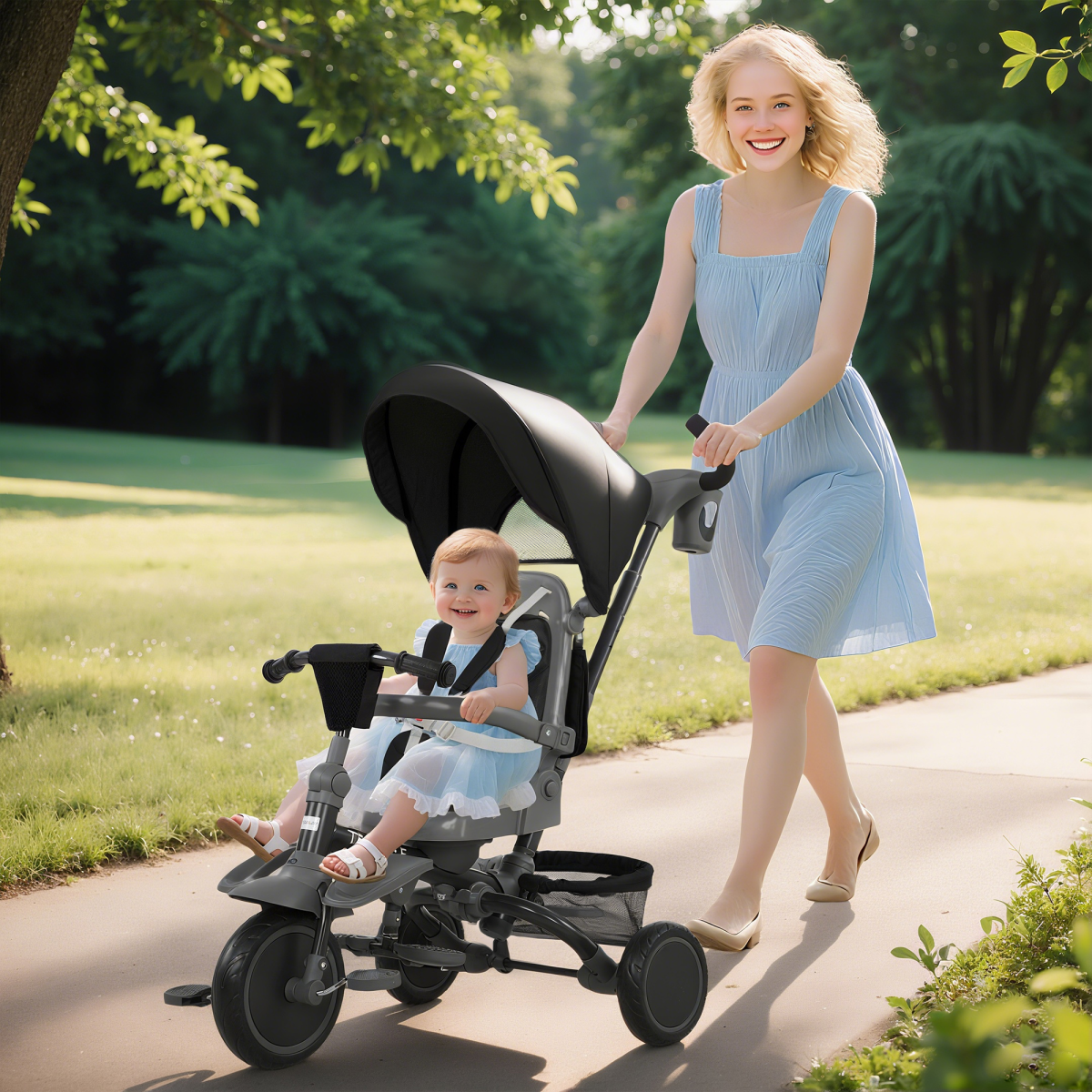 Kids Trike with Adjustable Backrest
