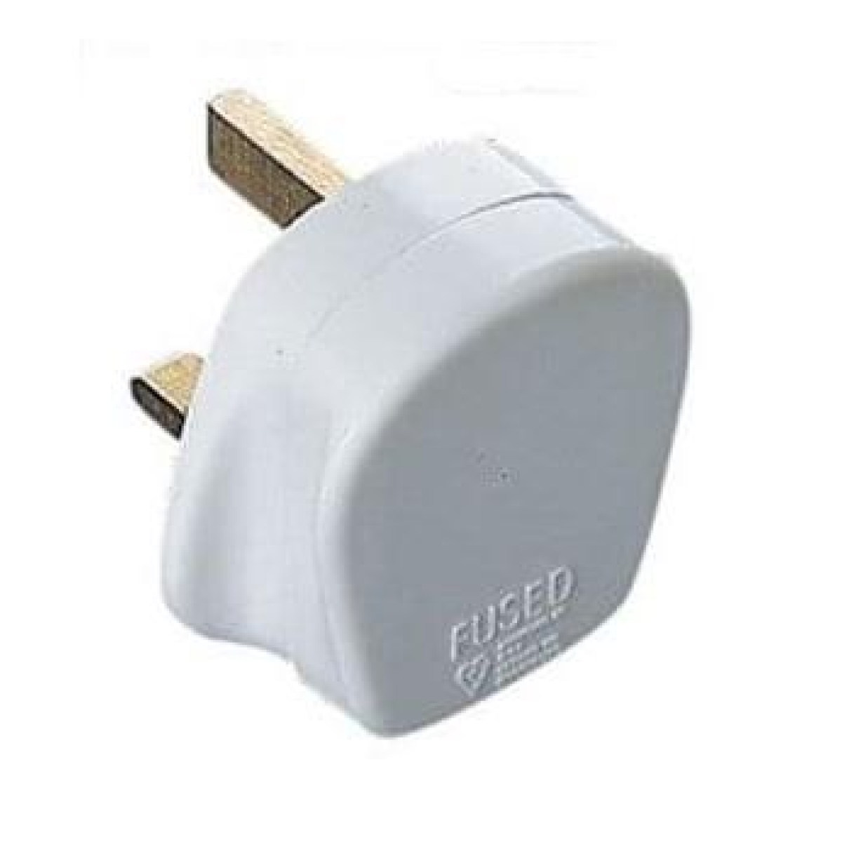 Eagle 13A 3 Pin UK Fused Plug - White