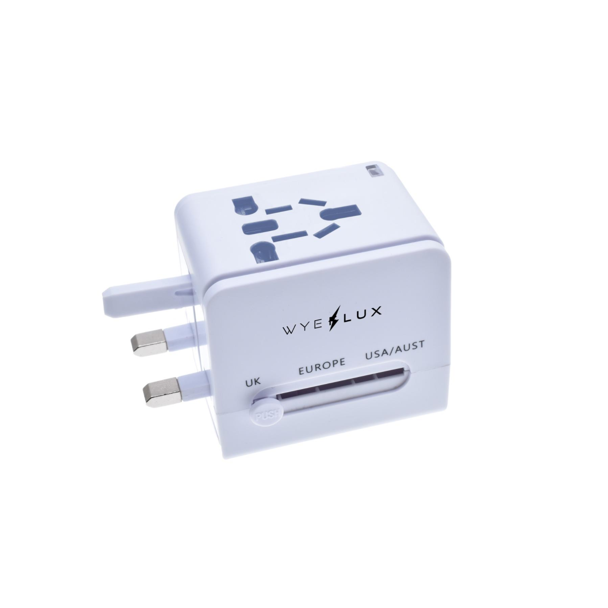 WYEFLUX Global Connect Travel Adaptor with USB-A and USB-C Ports