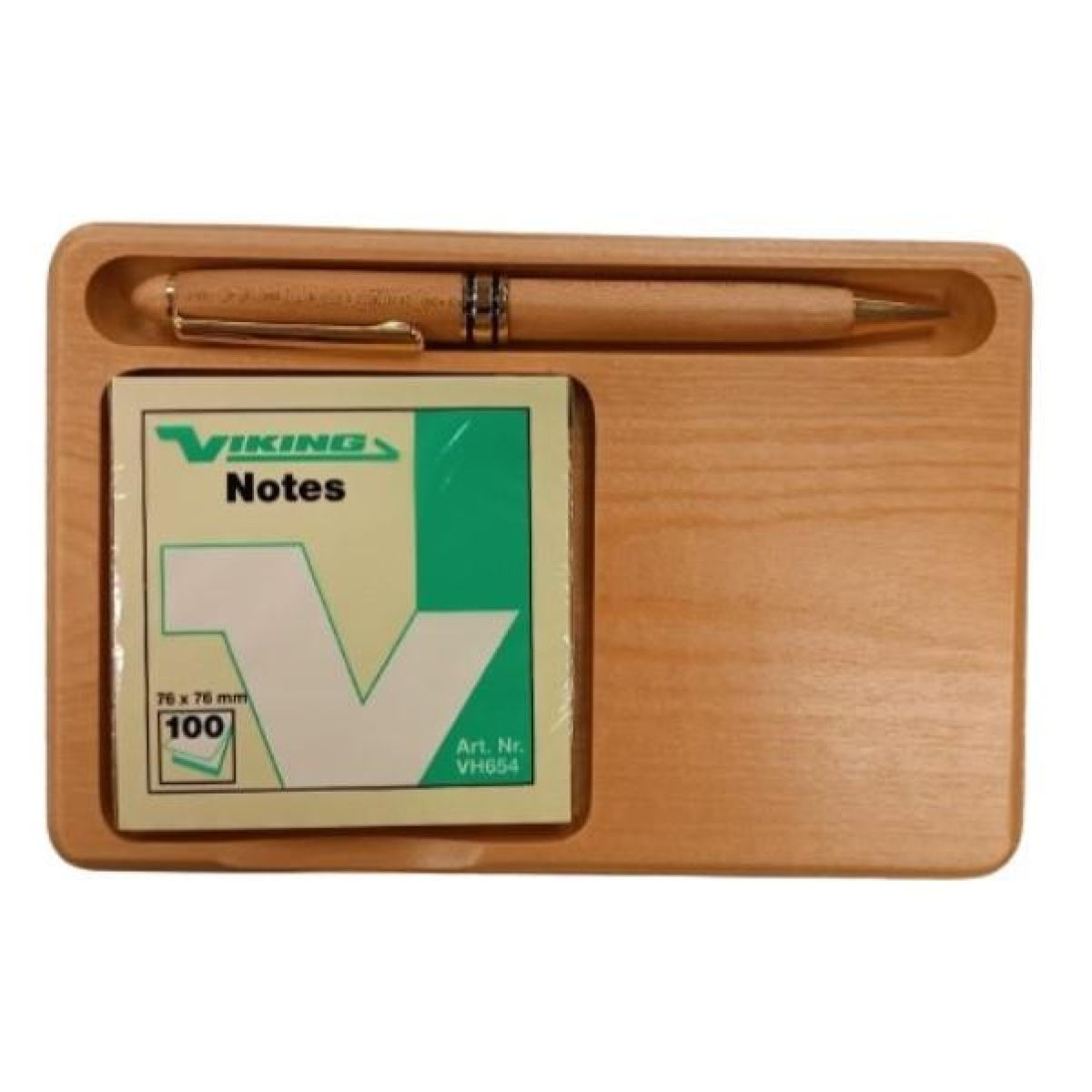 Imperial Brown Wood Ball Pen with Notepad Set IMP301M