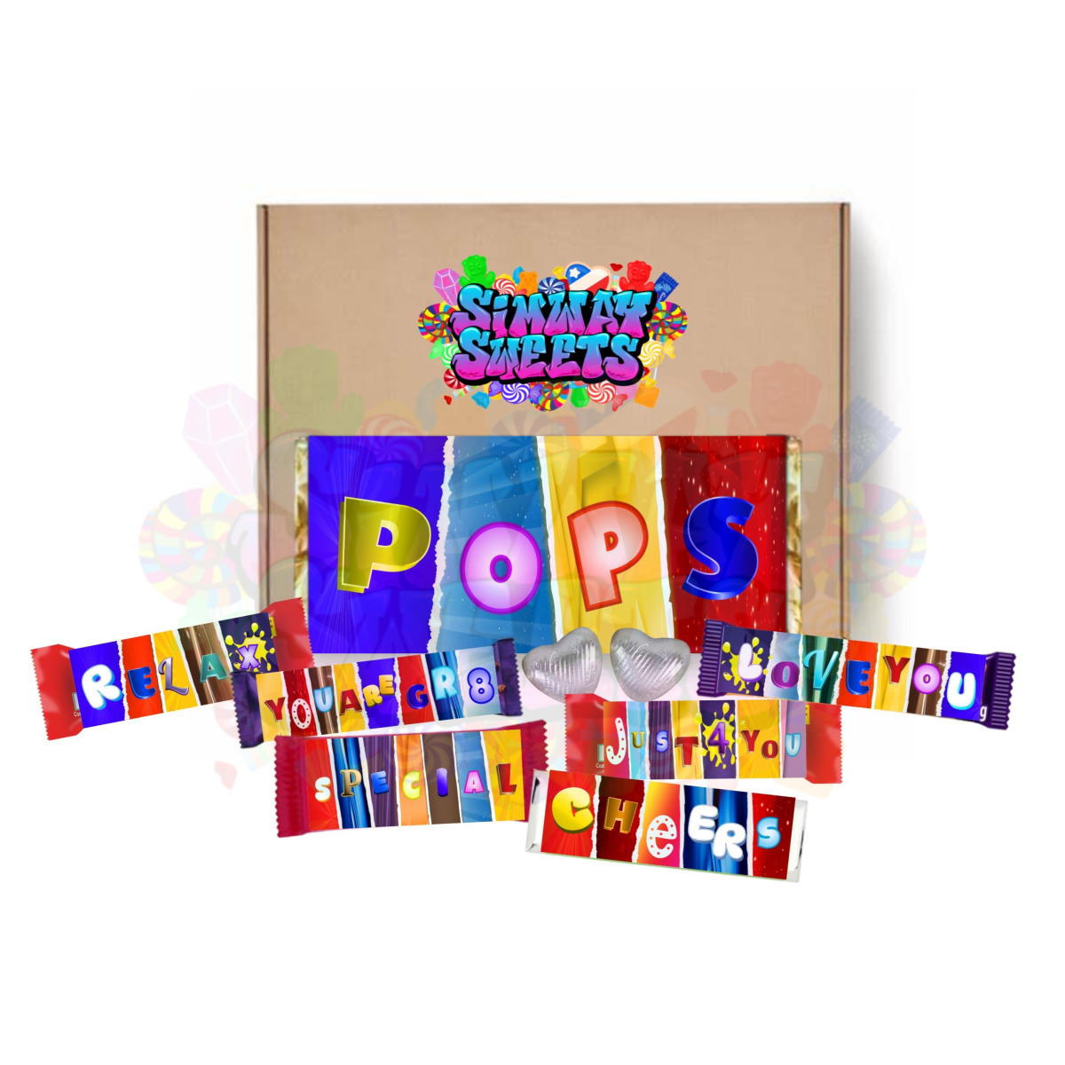 Fun Father’s Day Novelty Chocolate Wrapper Gift Box (Simway Sweets) HTML