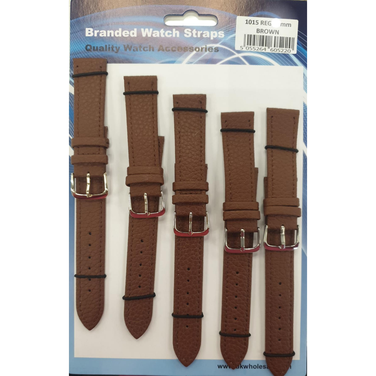Brown Leather Watch Straps Pk5 size 20mm 1015BR