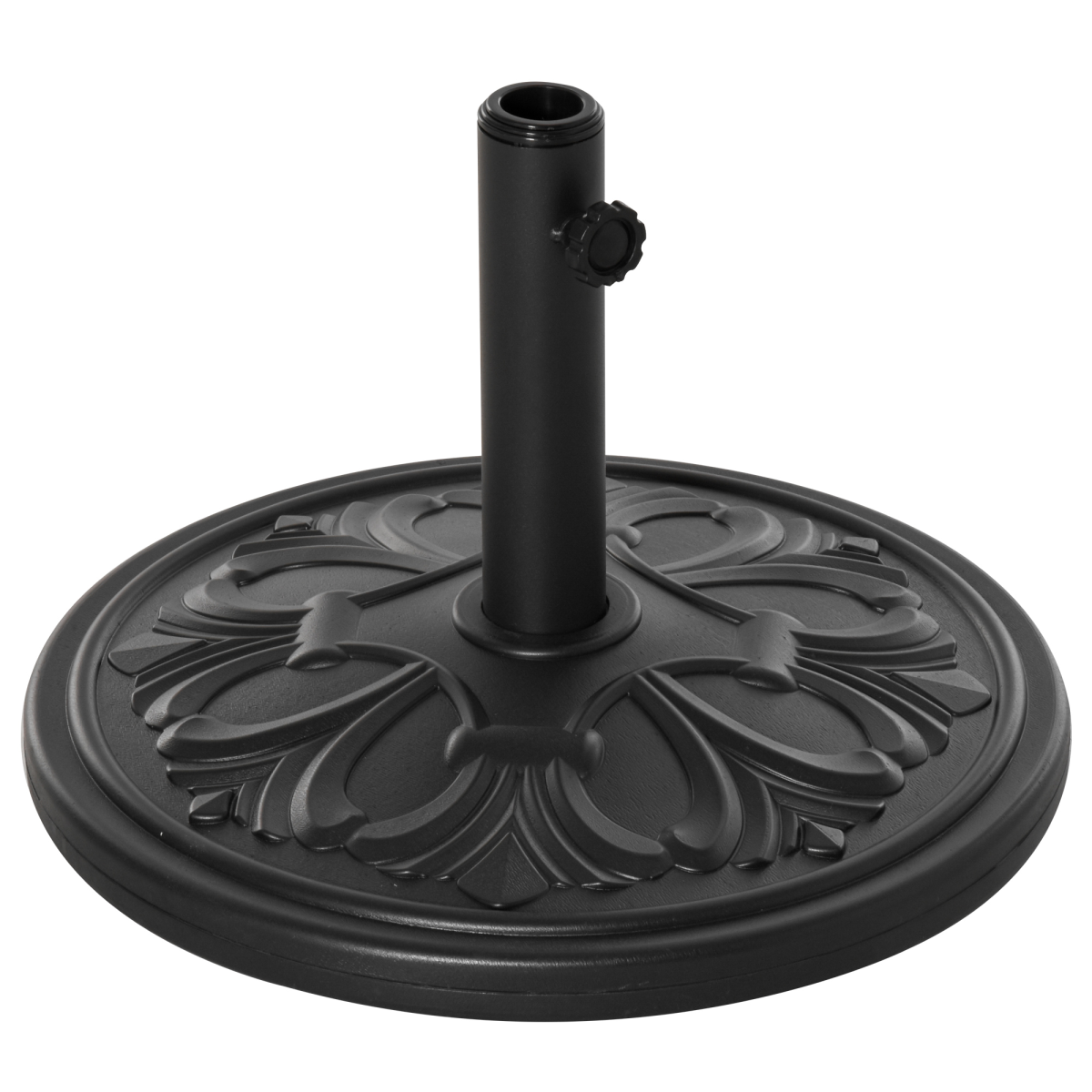 Outsunny 13kg Heavy Duty Parasol Base, Black, Fits 35-48mm Poles