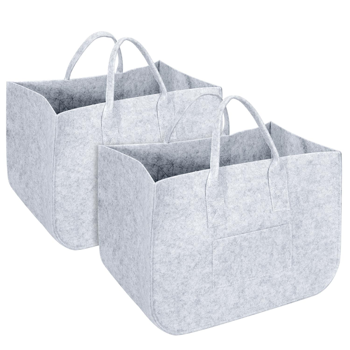 Vinsani Storage Baskets Light Grey