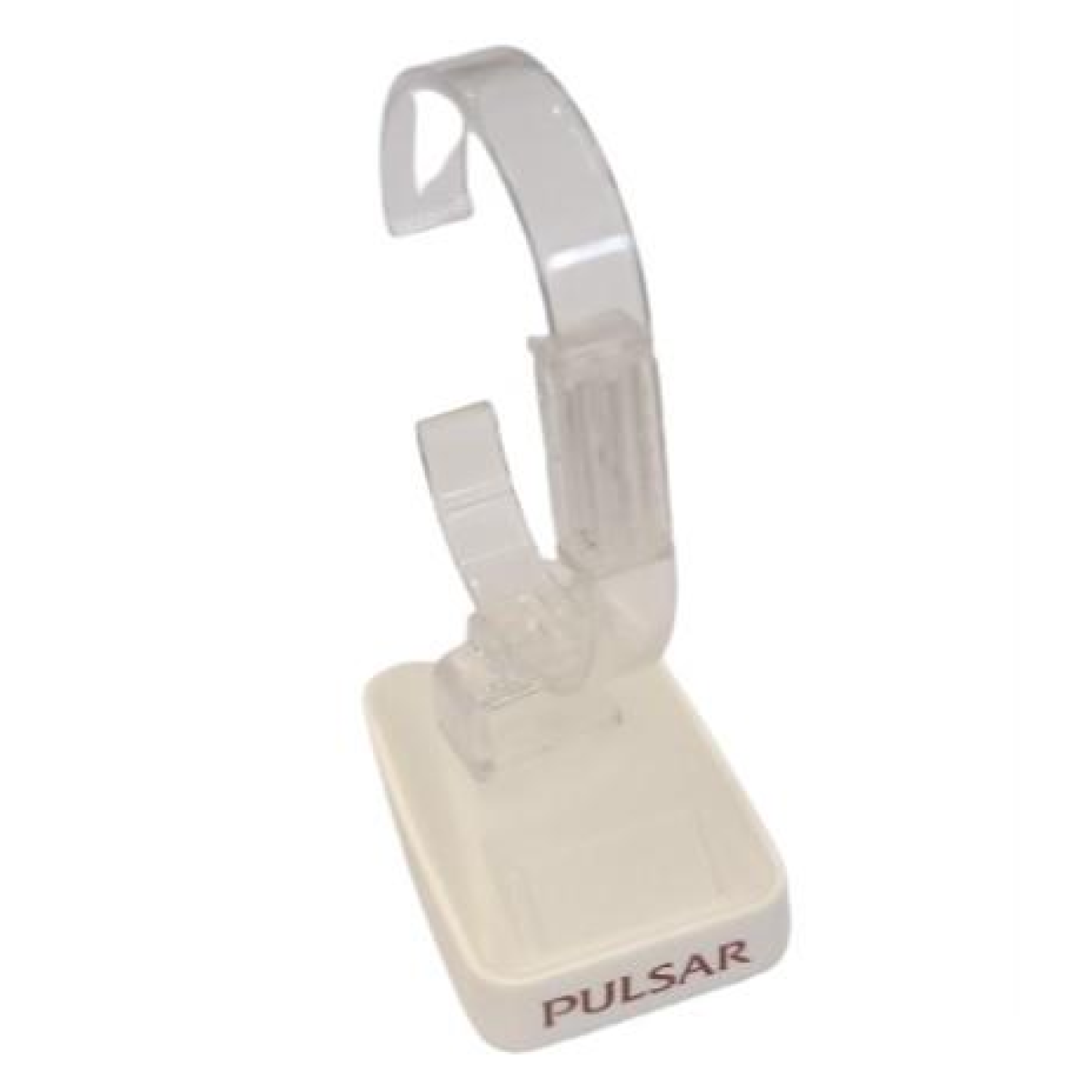 Pulsar White Single Watch Stand with Display
