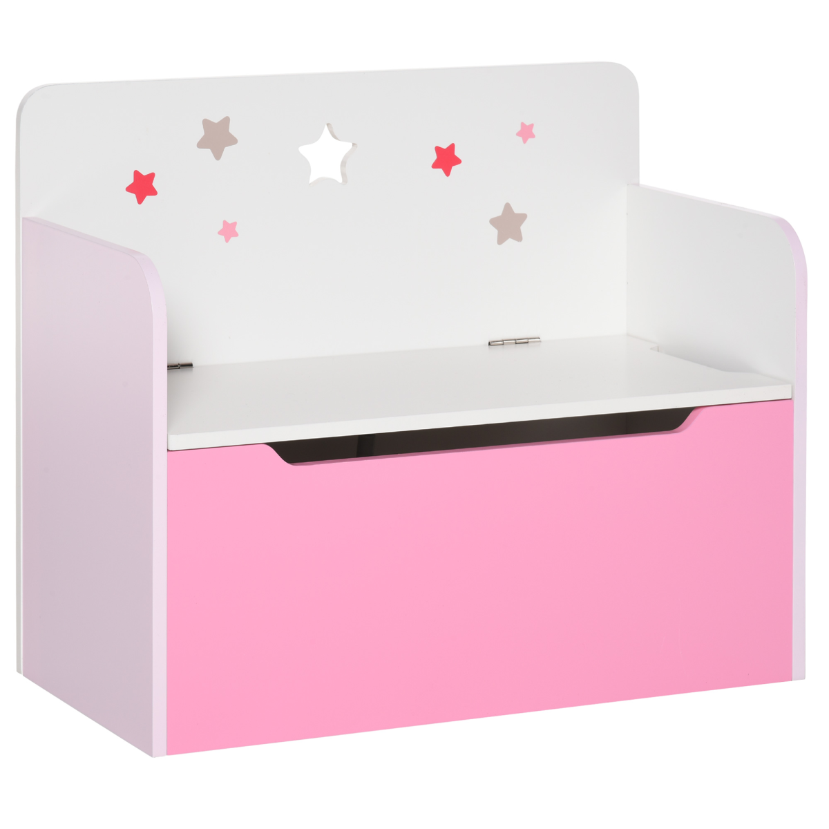 Kids Wooden Toy Box Storage Chest Bench Organiser for Bedroom and Playroom