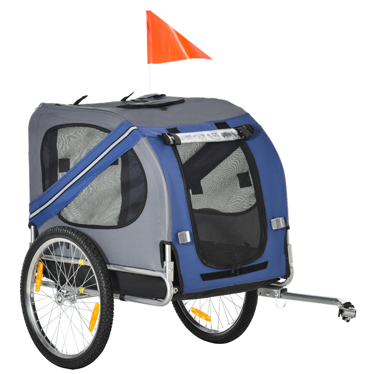 Spacious Pet Bicycle Trailer for Dogs and Cats with Hitch Coupler, Water Resistant