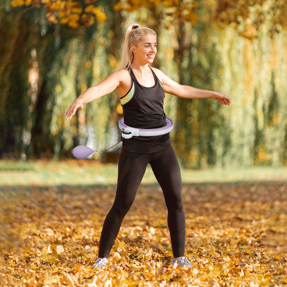 Adjustable Weighted Hula Hoop with Digital Counter