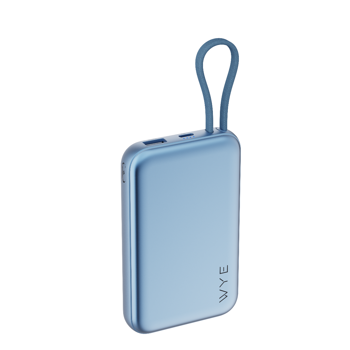 WYEFLUX 10000mAh Magnetic Wireless Power Bank with Built-In USB-C Cable