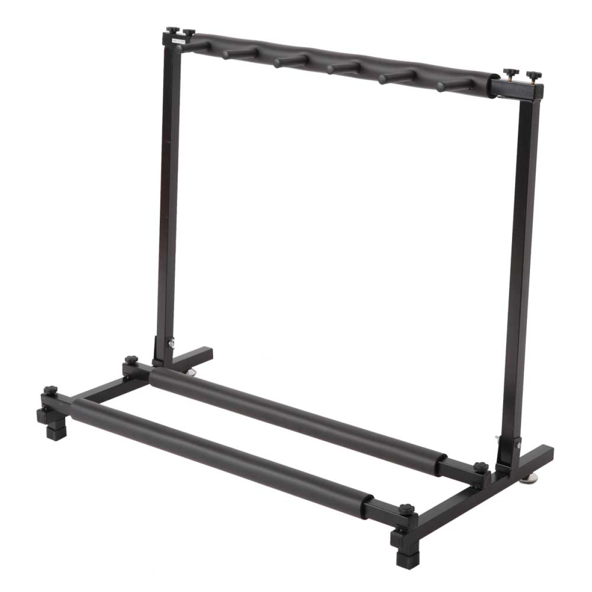 Triple Folding Guitar Holder Rack Stand for Up to 5 Guitars, Black